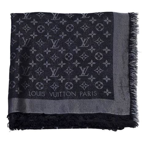 louis vuitton scarf black and silver|louis vuitton bandana scarf.